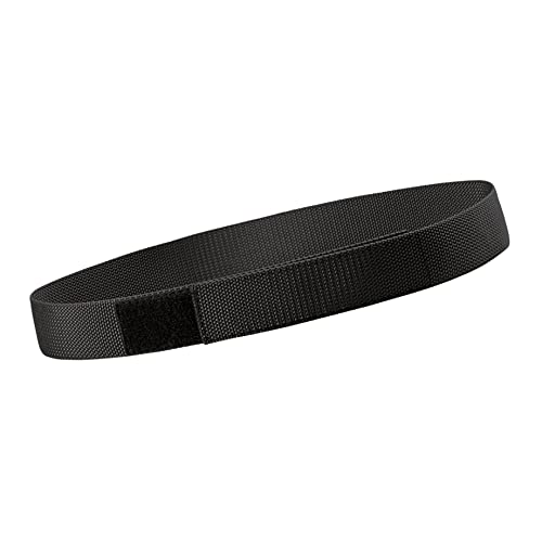 PRATICA ED ECONOMICA ALGI Cintura in Nastro Poly H 4 cm con Chiusura a Strappo Nero (L)