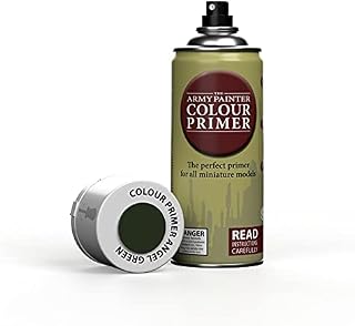 The Army Painter Colour Primer Angel Green, 400 mL Acrylic Spray Primer, Spray Paint Basecoat for Miniature Priming, Tabletop Roleplaying, Boardgames, and Wargames Miniature Modelling