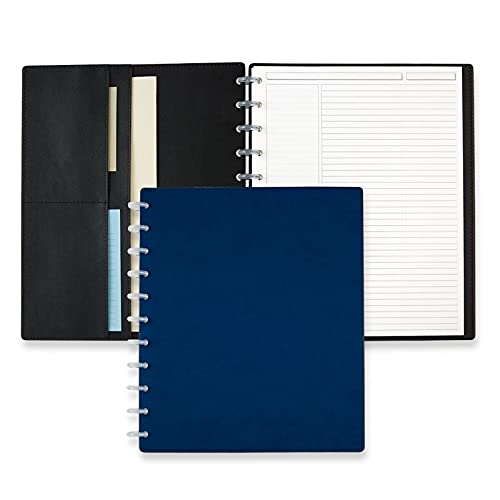 Levenger Circa Sea and Sky Sliver Notebook - Letter Midnight Blue - Thumbnail 3