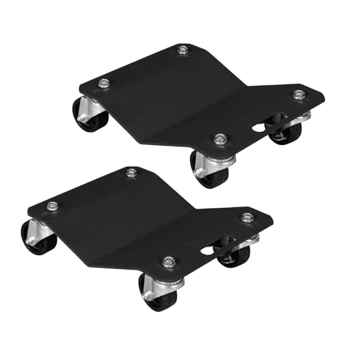 Big RED Wheel Dolly: Tire Stake with Brakes and Vehicle