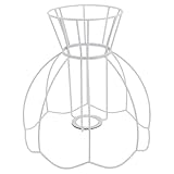 Kisangel Eisen Lampenschirmrahmen für Tischlampen DIY Lampen Gestell Rostfrei und Korrosionsbeständig Stabiler Lampenhalter für Wohn Gastronomiebereiche Vielseitig Einsetzbar