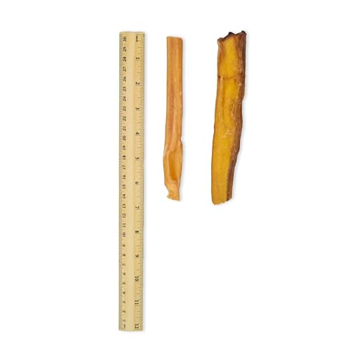 Image of GigaBite Bully Sticks for Dogs All Natural Beef Pizzle Dog Chews, Odor & Rawhide Free Dog Treats, Long Lasting High Protein Chews Digestible Dental Dog Treat - Sticks (Regular 6 inch), 1 Pound