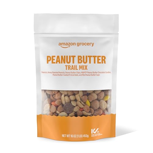 Amazon Brand - Happy Belly Peanut Butter Plenty, Trail Mix, 1 pound (Pack of 1)