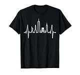 New York Skyline Herzschlag Freiheitsstatue NYC USA New York T-Shirt