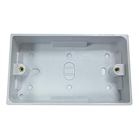 Merriway 2-Gang 35mm Moulded Surface Box Cover