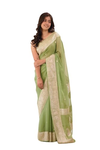 Image of Women's Cotton Soft Silk Sarees | Jamdani Cotton Saree With Attach Unstitched Blouse Piece