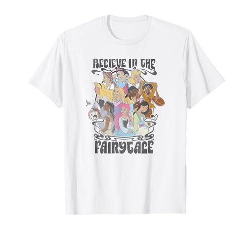 T-shirt Disney Princess vêtement graphique avec imprimé personnages