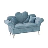 Para salas de estar: Añada un toque de sofisticación a las escenas de la sala de estar de su casa de muñecas con este exquisito mueble de terciopelo