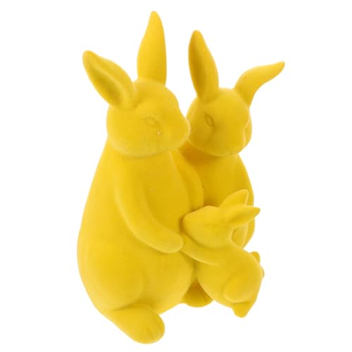 Figurine Lapin de Pâques Floquée Idée Cadeau Décoration Maison