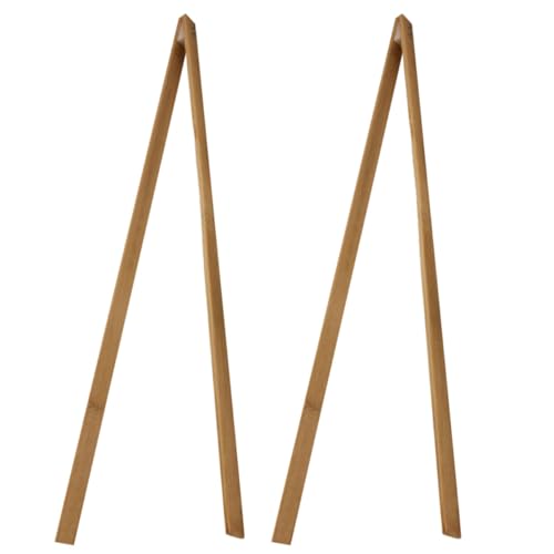 Beavorty Ergonomic Design Bamboo Litter Picker Trash Clamp Reusable Heavy Duty for Cleaning Weeding and Pickup