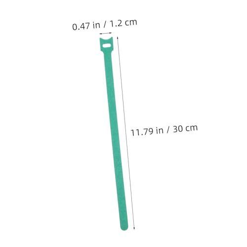 Toddmomy 100 piezas de bridas reutilizables de gancho y bucle para manejo de cables bajo escritorio, correas organizadoras de cables verdes autoadhesivas para electrónica, computadora y carga miniatura 2
