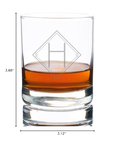 Vasos grabados Art Deco 10 oz set 4 unidades miniatura 4