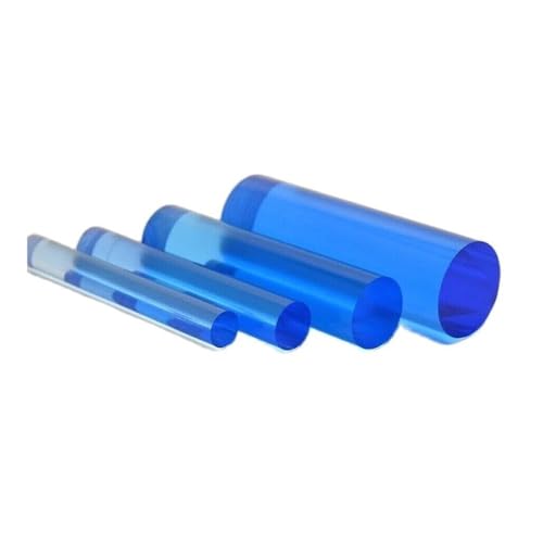 Acrylic Plastic Rods Multicolor 2-10x500mm Round Solid(Blu,6x500mm)
