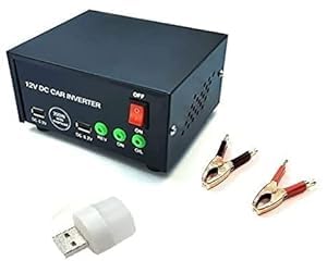 SP Electron Combo Pack of 12v Dc to Ac Inverter Dc to Ac Dual USB Converter 12v Mini Car Inverter 200 Watt Solar Dual USB Converter for Laptop Charger with USB Bulb and Battery Clip (B0CR8KF145) Amazon Price History, Amazon Price Tracker