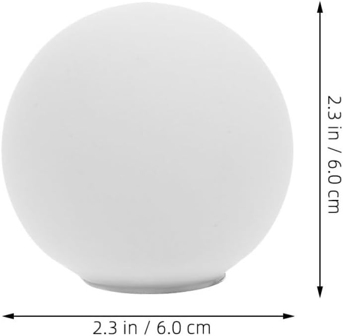 2Pcs 60Mm Frosted White Glass Globe Lampshade G9 Screw Base Replacement Pendant Light Cover for Ceiling Fans and Chandeliers