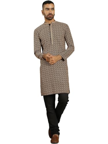 Image of Jompers Men's Cotton Embroidered Regular Kurta Sets