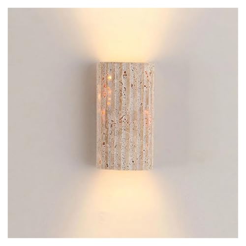 Lámpara de pared de piedra interior aplique dormitorio y salón
