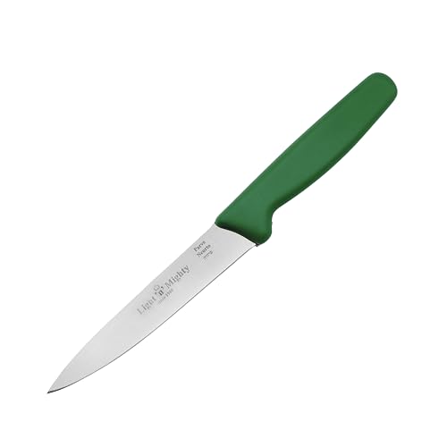 Light 'n' Mighty Kitchen Utiltity Knife - 5.5-Inch Straight Blade - Stainless Steel Kitchen Knife,Green - Parve.