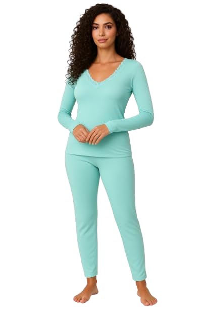 JADEA Maglia con Pizzo Donna Manica Lunga in Cashmere Art. 4529