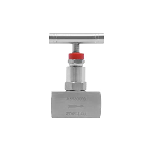 Stainless Steel 316 Straight Needle Valve, 3/4