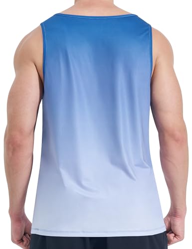 EZRUN Mens Tank Tops Quick Dry Workout Muscle Sleeveless Shirts for Summer Bodybuilding Running Fitness Training3