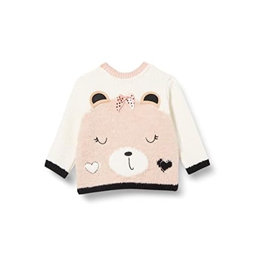 Chicco, Jersey de manga larga , Bebé-Niñas, Bianco, 6 meses