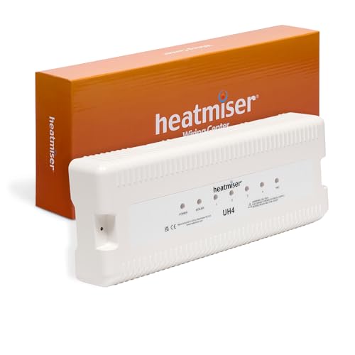 Heatmiser UH4 4 Zone Wiring Centre Underfloor Heating 230v LavaTap UFH Boiler Pump Hot Water Control
