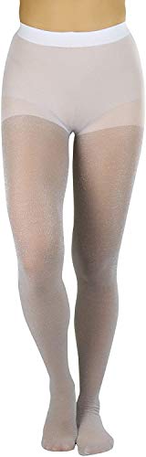 Image of ToBeInStyle Women's Shine & Shimmer Pantyhose Opaque Lurex Tights