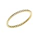 10k Yellow Gold Dainty Stackable Rope Design Ring (Size 8)