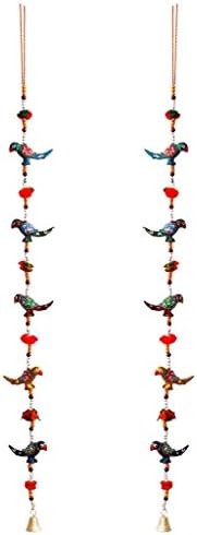 Priglobal PVT LTD | Home decor | Home Decorative Items in Living Room, Bedroom | Rajasthani Parrot Door Hanging Pair Handicraft