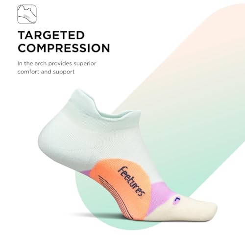 Image of Feetures Elite Light Cushion No Show Tab Sock Wave