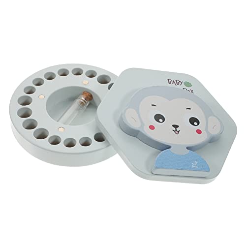 ERINGOGO Wooden Baby Tooth Box Baby Tooth Case Tooth Keepsake Box Tooth Fairy Boys and Girls