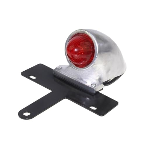 Support de plaque d'immatriculation frein arriere LED moto pour Bobber et Chopper retro