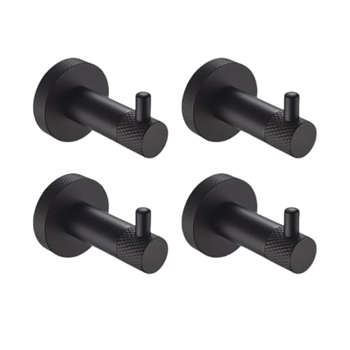 Ensemble d'accessoires de salle de bain en acier inoxydable noir mat durable