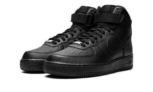 Nike Tênis masculino Air Force 1 High '07, Preto/Preto, 9