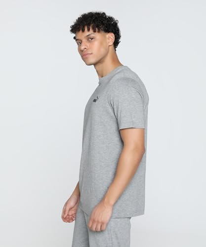 Puma Unisex ESS Small No. 1 Logo Tee T-Shirts, Medium Gray Heather, – Ansicht 2