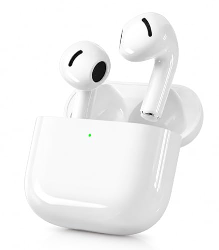 Genérico Auriculares Inalámbricos Bluetooth TWS con Reducción de Ruido ANC, Blanco, Micrófono Integrado, Sonido Estéreo