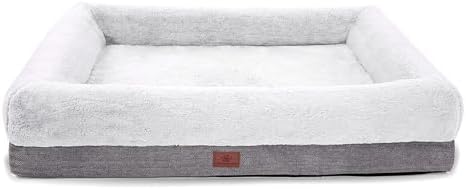 WINDRACING Orthopedic Dog Bed for Large Dogs, Bolster Sides Dogs ...