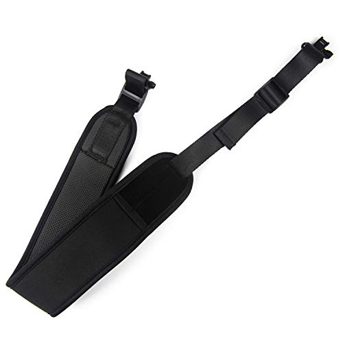 GUGULUZA Verstellbar Gewehrgurt Gewehrriemen Neopren mit 2,54cm Riemenbügel, Gun Sling, Gepolstert, Schwarz Cover