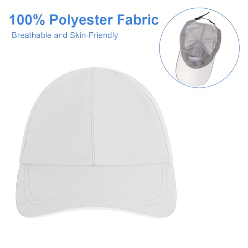 AUYAO Unisex Waterproof Baseball Cap 6-Panel Dad Cap Classic Plain Baseball Hats Lightweight Sports Cap Foldable Peak Cap Hat Sun Rain Protection Baseball Cap Sun Visor Hat for Running Hiking Fishing - Image 5