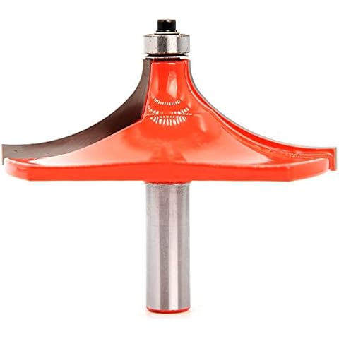 Sinoprotools Table Edge Milling Cutter 12 mm Shank, Diameter 78.9 mm Router Armrest, Handrail Glue Cutter with Bearing Woodworking Table Edge Milling Cutter Cover