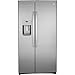 GE GSS25IYNFS 36" Side by Side Refrigerator with 25.14 cu. ft. Total Capacity Showcase LED Lighting and Hidden Hinge in Fingerprint Resistant Stainless Steel GE GSS25IYNFS 36" Side by Side Refrigerator with 25.14 cu. ft. Total Capacity Showcase LED Lighting and Hidden Hinge in Fingerprint Resistant Stainless Steel