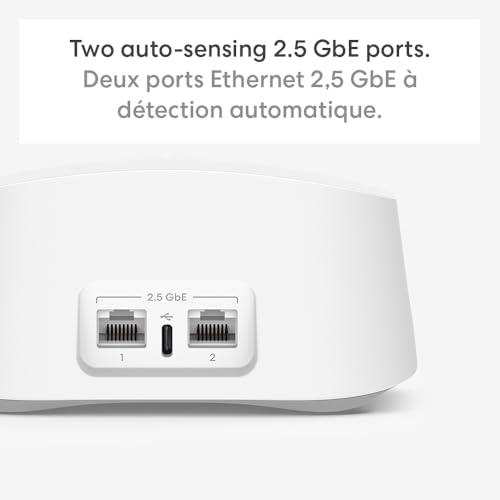 Amazon eero 7 dual-band mesh Wi-Fi 7 router (newest model) - Supports internet plans up to 2.5 Gbps, Coverage up to 190 m², 1-pack