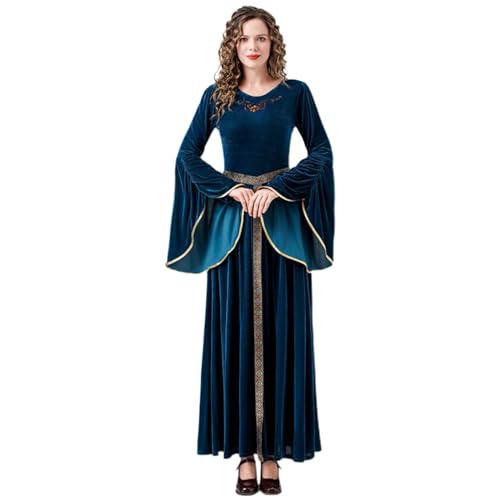 Robe de bal gothique pour femme avec finitions de théâtre élégantes