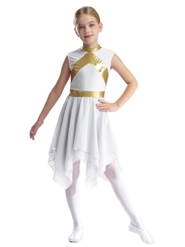 Tenue de danse liturgique sans manches ensemble pantalon fluide fille costume choeur - 2