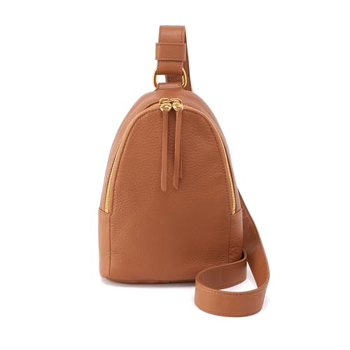 HOBO Fern Leather Sling Bag for Women with Zip Closure & Adj
