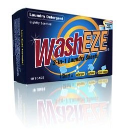 WashEZE 3 in 1 Laundry Detergent Sheets