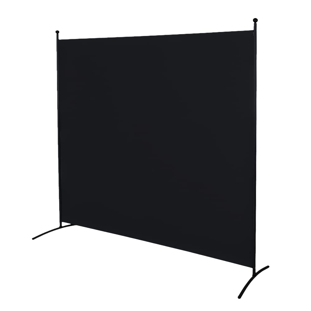 Steel-AID Single-Panel Privacy Room Divider – Folding Partition Privacy Screen for Office, Classroom, Dorm Room, Kids Room, Studio, Conference - 71" x 72" - Easy to Assemble, Freestanding & Foldable