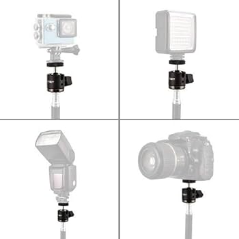 Amazon | UTEBIT クランプ カメラ 雲台 セット 1/4ネジ付き