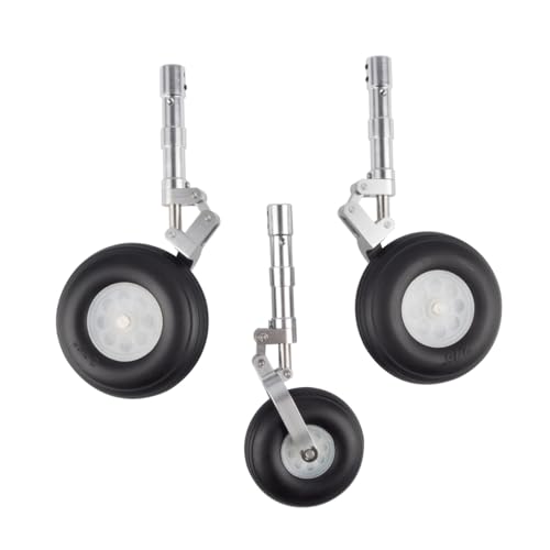 Aircraft Landing Gear Anti-Vibration Pneumatic ?4xL87 x W43 x H22mm for 4-5kg Airplane